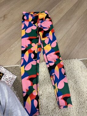 Sports Riot Multicolor Abstract Print Leggings